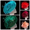 Headwear Bridal Hats with Feather Party Hats Elegant Feather Fascinator Hat  Banquet
