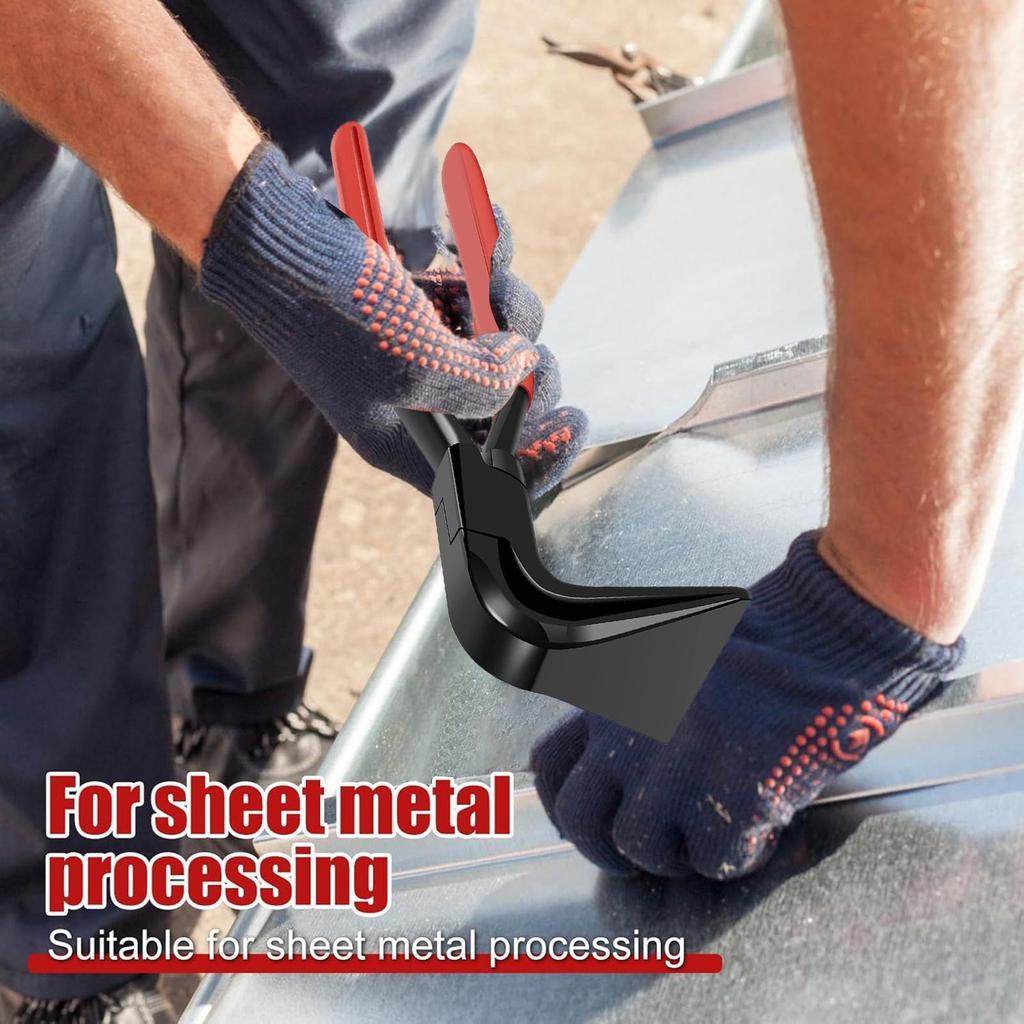 Sheet Metal Hand Seamer Sheet Metal Bender Hand Tool Cutters Benders Pliers For Metalworking Flattening Roofing Auto Repair Duct