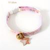 1pc-Personalized collar with tags, cute cat collar with bells, adjustable anti loss cat collar