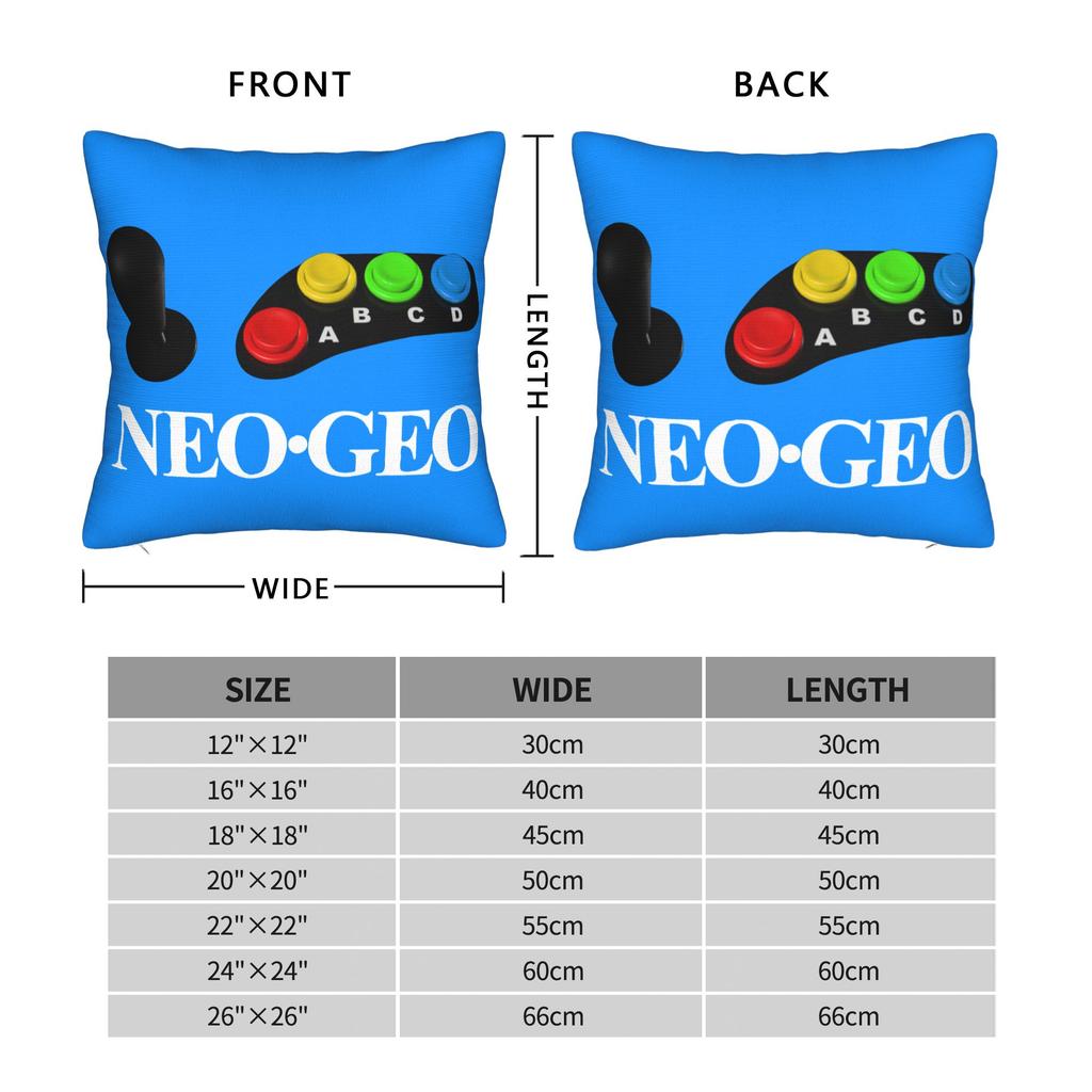 Neo Geo Arcade Pillowcase Printing Polyester Cushion Cover Decoration Game Throw Pillow Case Cover Home 45X45Cm