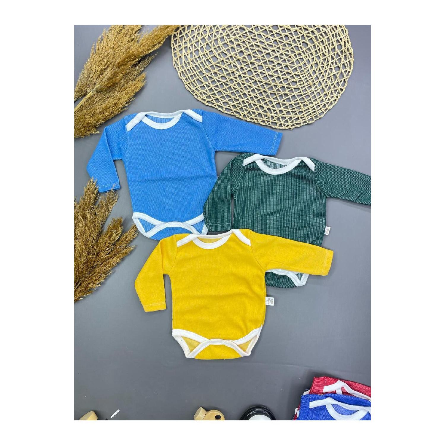 

Комплект из 3 жаккардовых бади для мальчика с полом на пуговицах 0-6 Ay