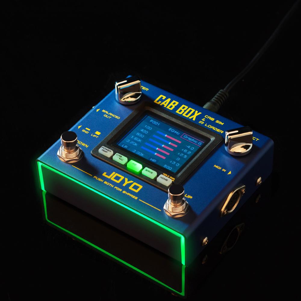 JOYO R-08 Гитарная педаль эффектов CAB BOX Педаль моделирования усилителя Поддержка загрузки сторонних IR Моделирование кабинета Гитарная часть