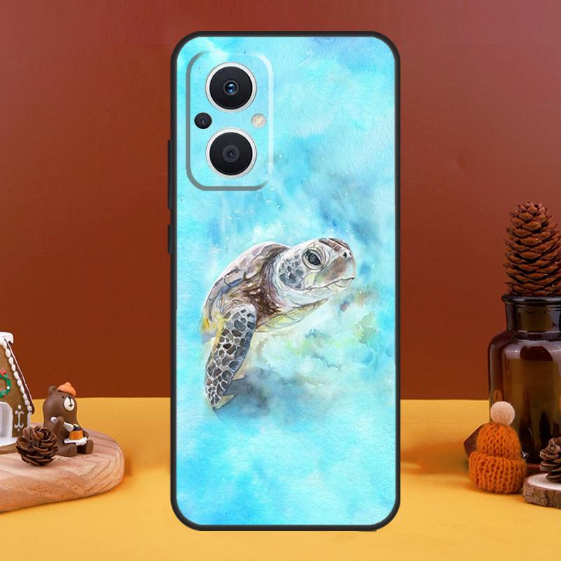 Ocean Sea Turtle Case For OPPO Reno 10 Pro 11 F 4 6 7 8 5 Lite 4Z 5Z 8T OPPO Find X6 Pro X5 X2 X3 Lite Cover