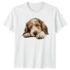 Sleeping Puppy Dogs Animals Unisexs TShirt Unisexs Tee Graphic Unisex Top e