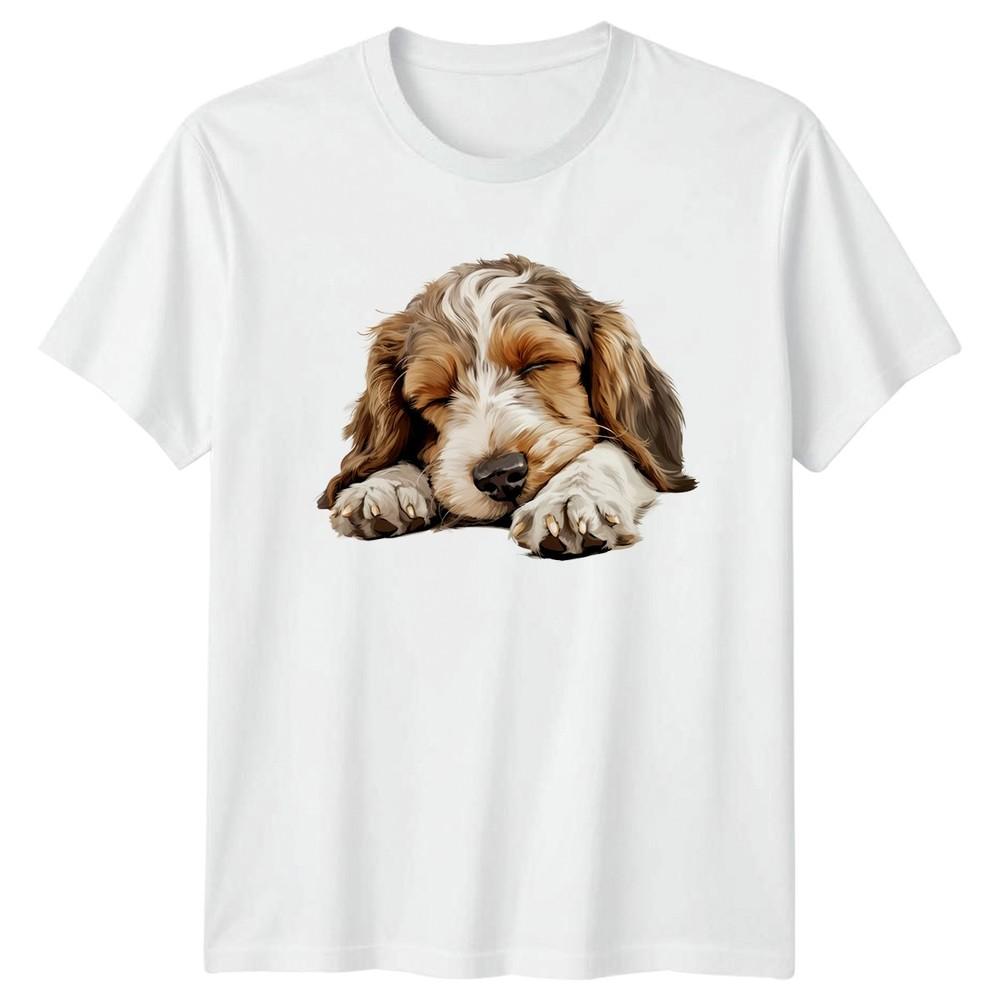Sleeping Puppy Dogs Animals Unisexs TShirt Unisexs Tee Graphic Unisex Top e S
