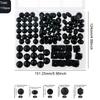 Kovict 110Pcs/Set Silicone Beads Round Lentil Hexagon Loose Bead For Jewelry Making DIY Necklace Bracelet Keychain Accessories