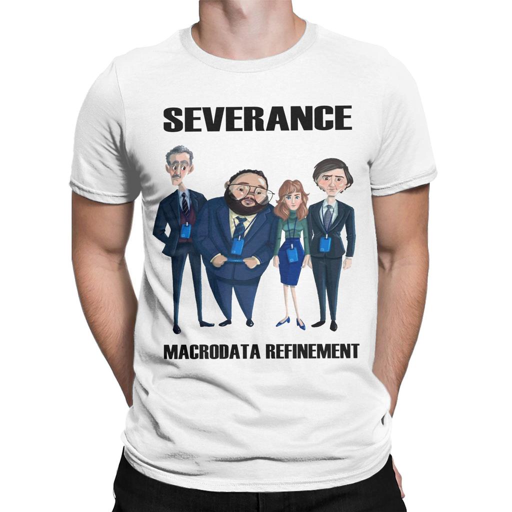 All Seasons Lumon Macrodata Refinement T Shirt for Men Women  Pure Cotton Tee Shirt Short Sleeve Tops