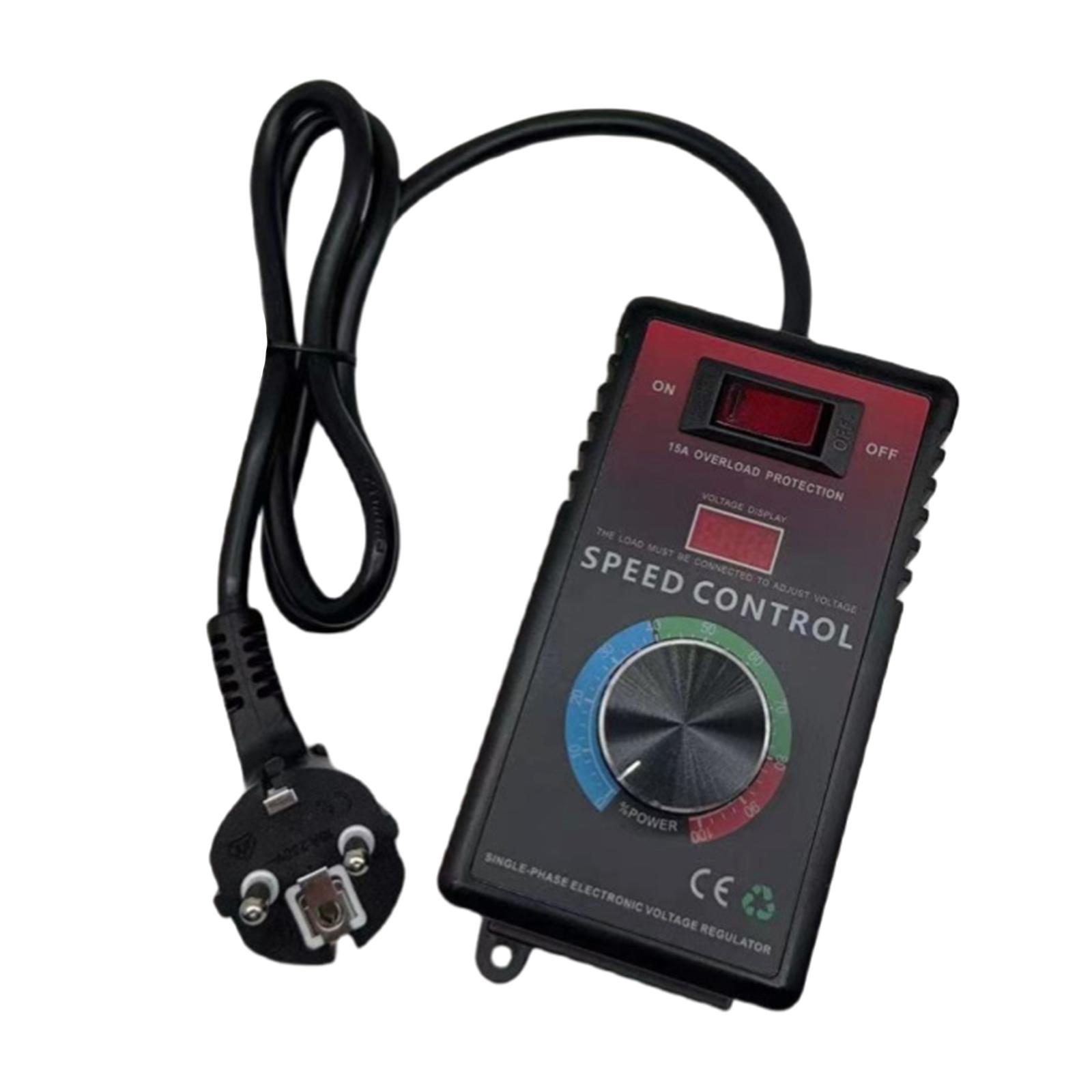 

110V/220V Variable Speed Controllers Motor Speed Controllers with Overload Protections for Motor Precise Control EU