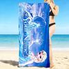 Custom 1Pc Frozen Winter Magic Beach Towel Quick Dry Multiuse For Beach Pool Gym Yoga Home Travel Christmas Halloween Xmas Gift Q179