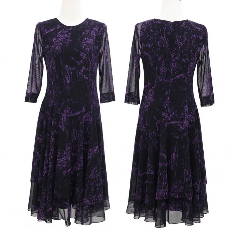Shiz Madam Women Lace Stretch Flare One Piece Dress N2753