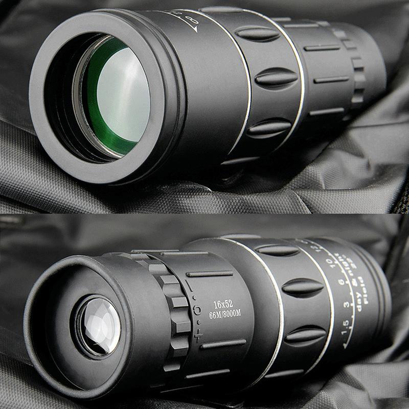 16X52 Monokular-Teleskop Dual Focus Zoom Fernglas Hd Umfang Nachtsicht Mit Gurt Optische Linse/Gummi Outdoor