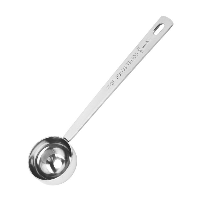 Rose Gold Stainless Steel Measuring Spoons Set: 5ml, 10ml, 20ml for Coffee, Milk, Cocktail, Fruit Powder.