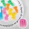 Animal Farm Fruit Fork Mini Cartoon Children Snack Cake Dessert Food Fruit Pick Toothpick Bento Lunches Random Color Party Decor