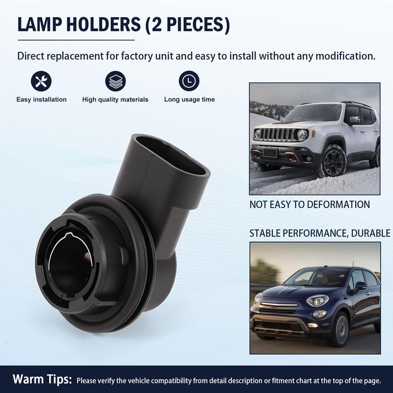 2 Stück Halterung für Tagfahrlichtlampe 68285062AA FÜR Jeep Renegade 2015-2018 Fiat 500X 2015-2018 77367320 Linke & Rechte Seite
