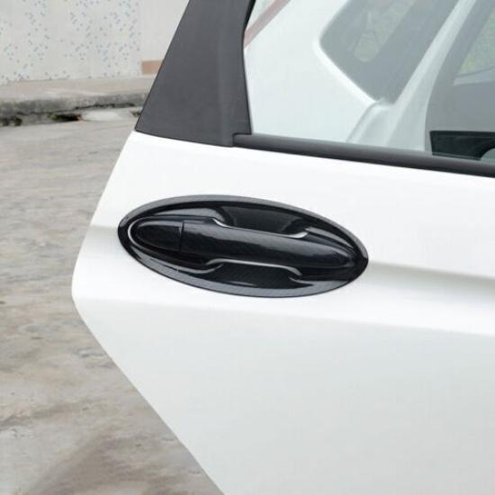 Exterior side door bowl cover trim ABS carbon fiber For Honda Fit Jazz 2014-2020