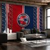 New England Patriots Logo Wall Tapestry Aesthetic Wall Hanging Printed Fabric Blanket Decorative Tapestries for Bedroom Living Room Home Decor