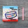 New Product Boxed 24 Threaded Birthday Cake Small Candles Colorful Striped Party Decoration Candles Without Base