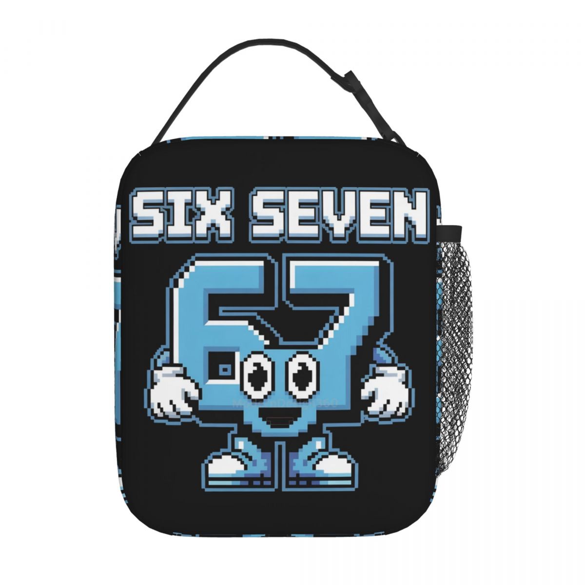 67 Zes Zeven 6-7 Grappige Italiaanse Brainrot Thermisch Geïsoleerde Lunchtassen voor Picknick Draagbare Voedselzak Container Thermische Lunchbox One Size