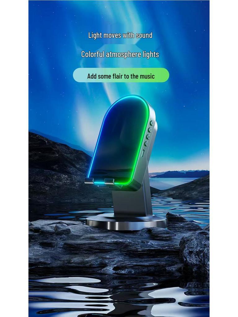 3-in-1 Wireless Induction Bluetooth Speaker & Stand