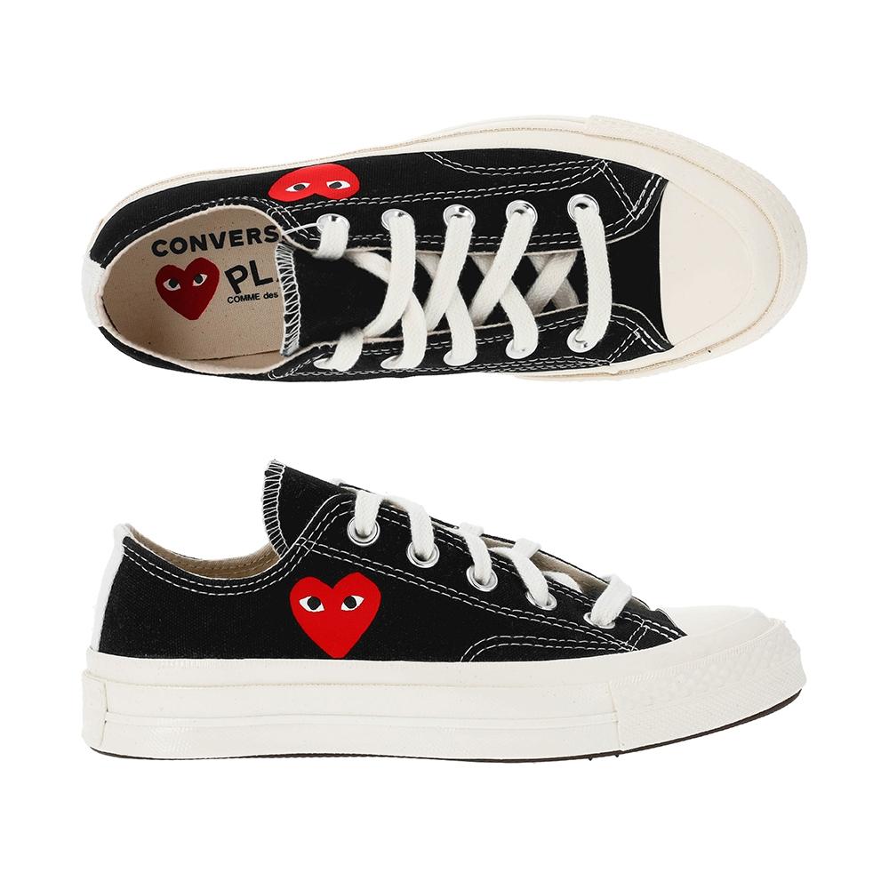 Comme Des Garcons Az K128 001 1 A08804c Play X Converse Single Heart Chuck Taylor 70 Low Sneakers