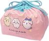 Chiikawa Lunch Drawstring Bag, Double-Sided Print, Lunch Bag, Made In Japan, No. 5 Set (Drawstring Bag, Balan)