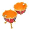 Egg Shaped Trinket Boxes Rhinestones Inlay Exquisite Jewelry Trinket Boxes for Art Collection Home Decoration