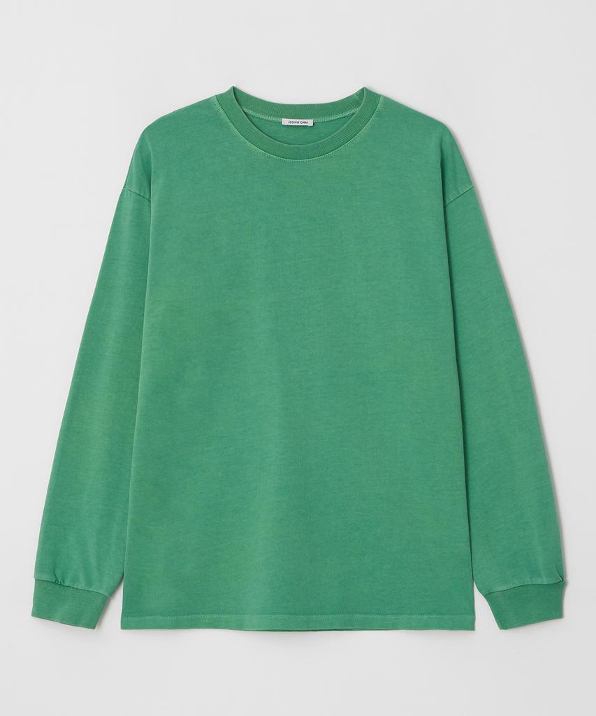 Jeonggamseutyudio Pigment Dyed Round Neck Long Sleeve_4 Color
