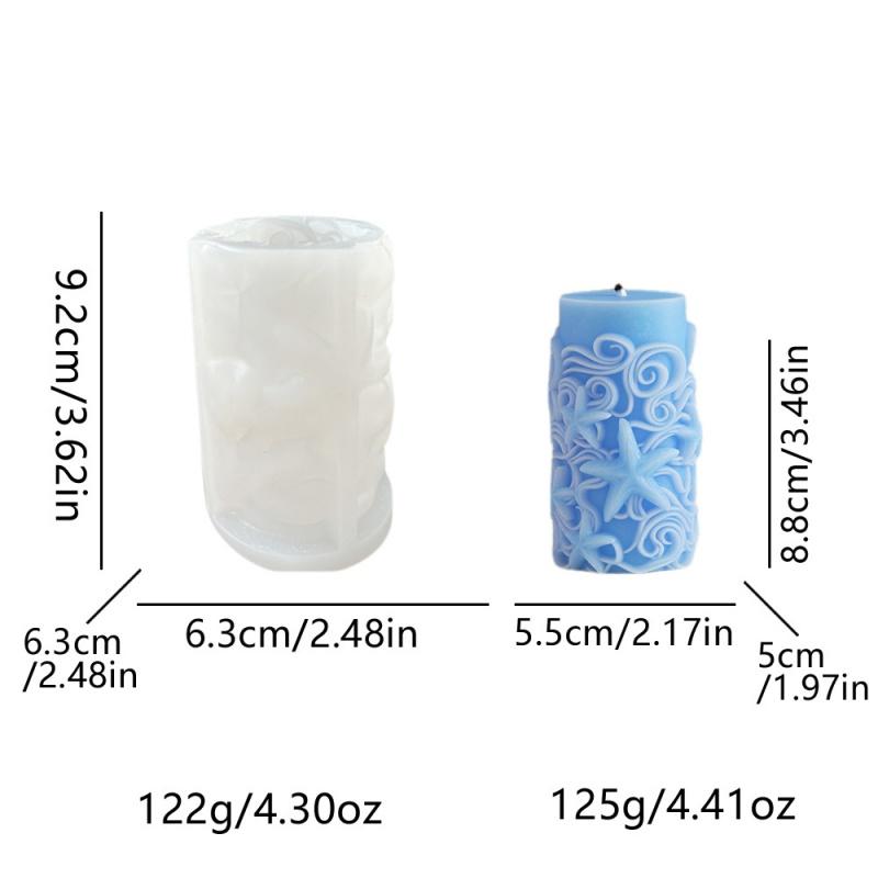 Lily Flower Relief Candle Silicone Mold DIY Linglan Flower Fragrance Smoked Soybean Wax Mold Gypsum Home Decoration Tool