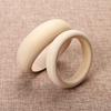 6Pcs Unfinished Blank Wood Bangle Bracelets Natural Round Wood Ring Wooden Circle for DIY Painting Craft Jewelry Making