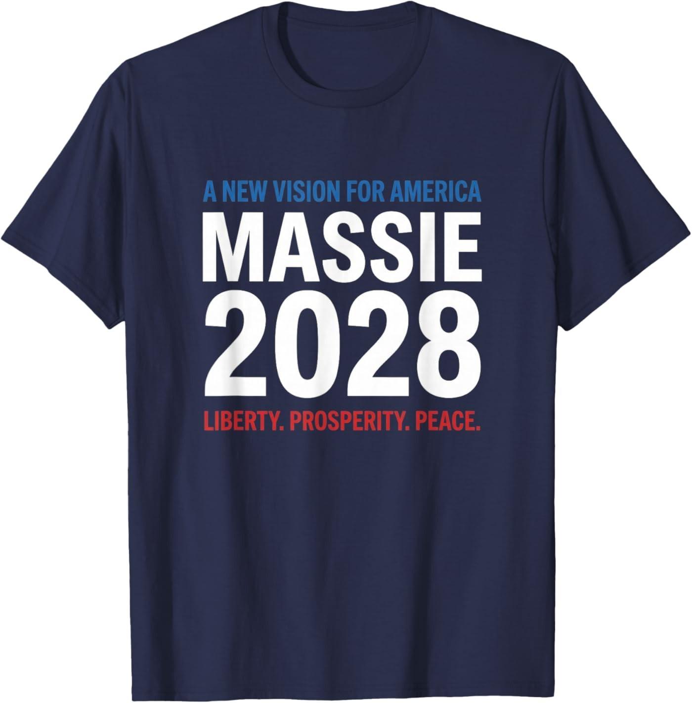 Ron Paul Thomas Massie Election 2028 President Men Women T-Shirt S разноцветный