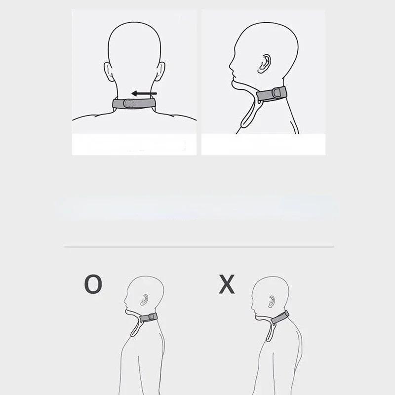 1 Stück Haltungskorrektor Halskrause Nackenstütze Zervikales Traktionsgerät Zervikale Nackenstützen Nacken zur Vermeidung von Kopfsenkung