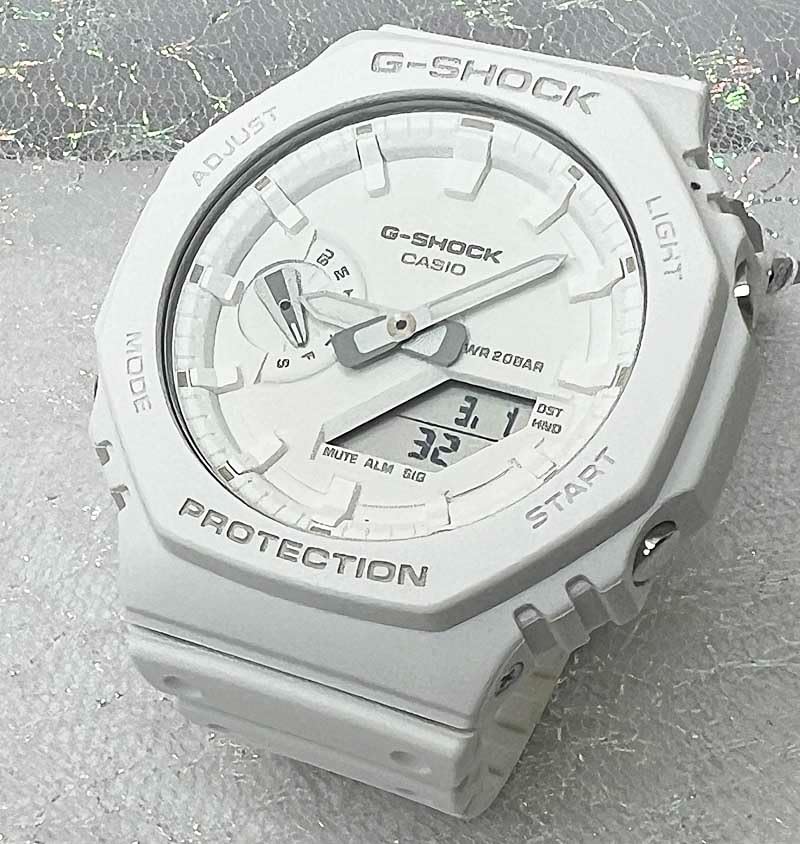 CASIO Pair Watches Waterproof White Wristwatch [Casio] G-SHOCK G-Shock BABY-G Baby-G Analog-Digital GA-2100-7A7JF GMA-P2100-7AJF []