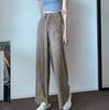 Women's Summer High-Waisted Chiffon Glitter Wide-Leg Pleated Ice Silk Pants