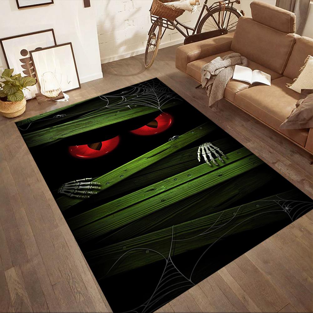 Happy Halloween Night Floor Mats for Living Room, Bedroom and Room Decoration Are Suitable for Gifts.
