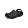 Crocs Classic Geometric Clog Sandals, Black, Size 24cm