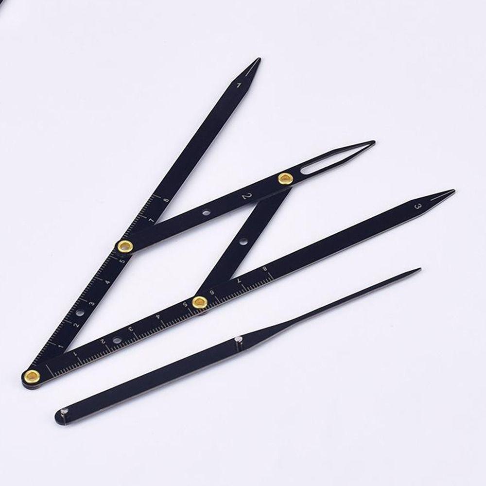 Reusable Eyebrow Caliper Three-Point Positioning Eyebrow Balance Measuring Tool Makeup Tools