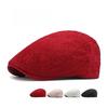 Women’s Vintage Floral Jacquard Flat Cap, Elegant Lace-Style Beret Duckbill Hat, Multiple Colors Available