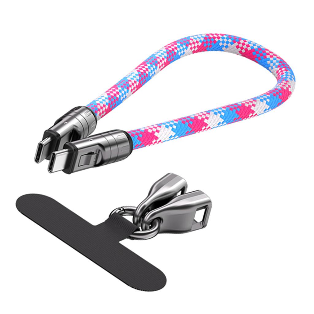 Phone Lanyard Charging Cable Type C To Type C 240W Smart Chip PD Charging Data Sync