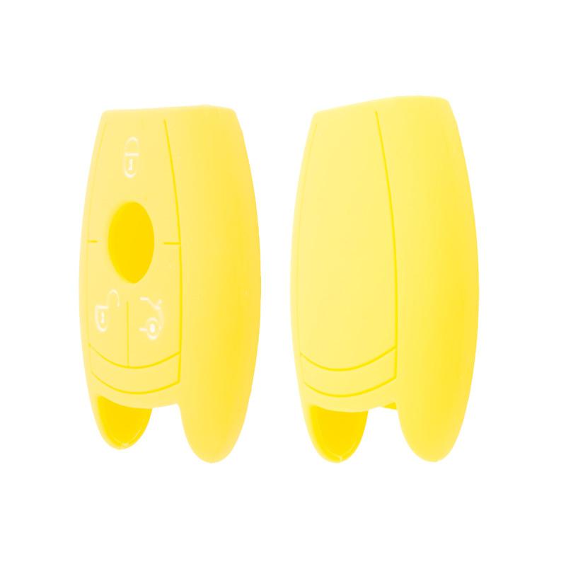 Suitable for Mercedes-Benz C200 Smart 3-button NEC Silicone Key Cover BENZ Soft Key Bag G50 Car Remote Control Protective Cover