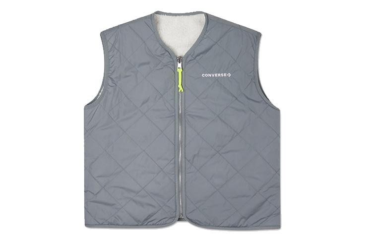 Converse Vests Women s Gray V Neck Moderate Other 10020286A01 M