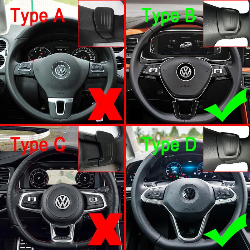 Car Paddle For Volkswagen Golf MK7 7.5 8 VW Polo MK6 Touareg Tiguan Car Steering Wheel Extension Shifter Aluminum DSG Gear Shift