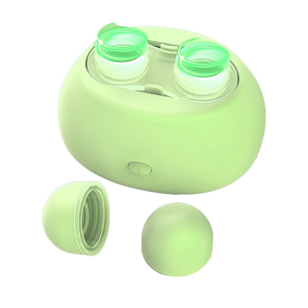 Kontaktlinsenreiniger Ultraschall Tragbar Automatisch Wiederaufladbar Weiche Linsen Reinigungsmaschine Zyan