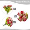 Artificial Rose Small Bud Christmas Decorations Heads