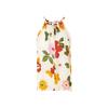 Langzi Yang 25 bedrucktes Ramie-Neckholder-Top