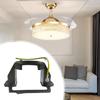 Ceiling Fan Mounting Bracket Mount Base Black Light Fixtures Patio Porch Universal Install