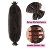 Springy Afro Twist Black Synthetic Crochet Hair Marley Twist Curly Braiding Hair Extensions DIY Wigs For Women Ladies