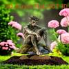 1pcs Lonely Green Elf Garden Decorative Pile, Imaginative Outdoor Sign Decoration, Suitable for Outdoor Lawn and Terrace