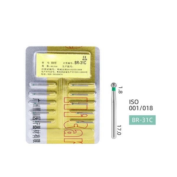

Высококачественный многослойный комплект круглых боров FG с золотыми бриллиантами для высокоскоростного наконечника BR-31C