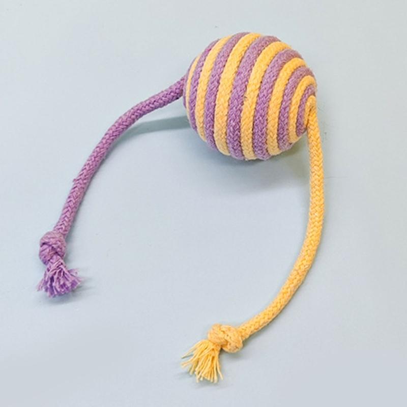 Sisal Balls for Cats Teasing Indoor Exercising Enrichment Cats Chew Toy Hunting Teething Cats Teasing Supply 6PCS