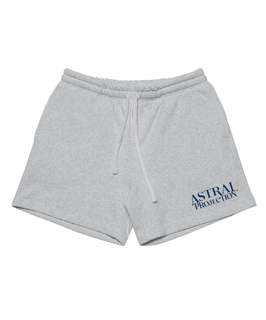 ASTRAL PROJECTION Lettering Logo Comfortable Waffle Terry Shorts_White Melange
